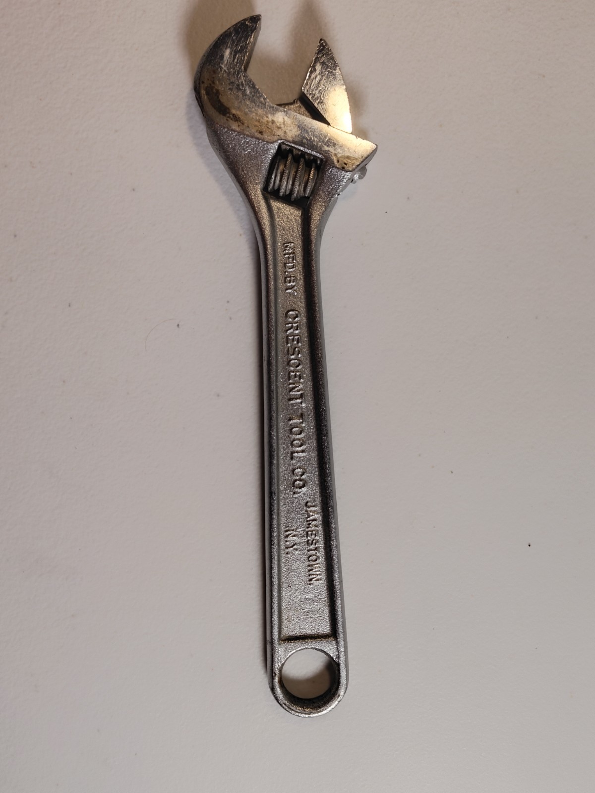 Vintage Crescent 8” Adjustable Wrench Crestoloy Jamestown N.Y. USA 64