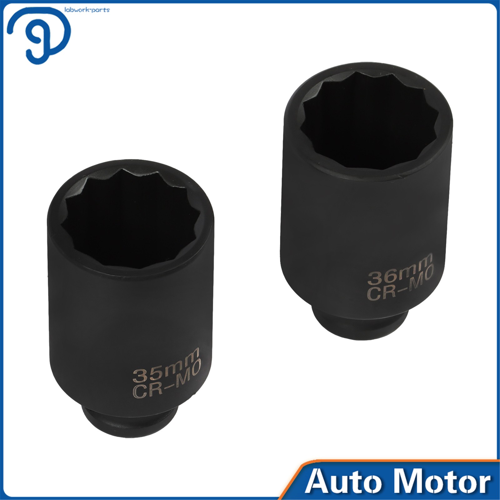 8Pcs 1/2″ Drive Deep Spindle Axle Nut Impact Socket Set 12 Point