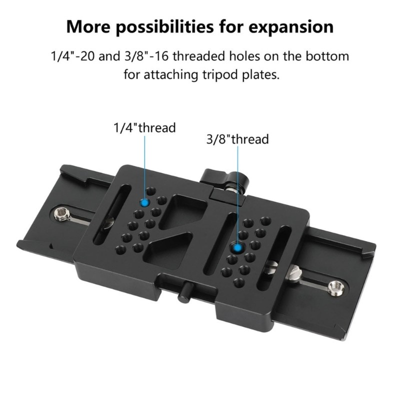 Camera Mounting Plate 8 Inch Aluminum Alloy Quick Release For Film Stability
