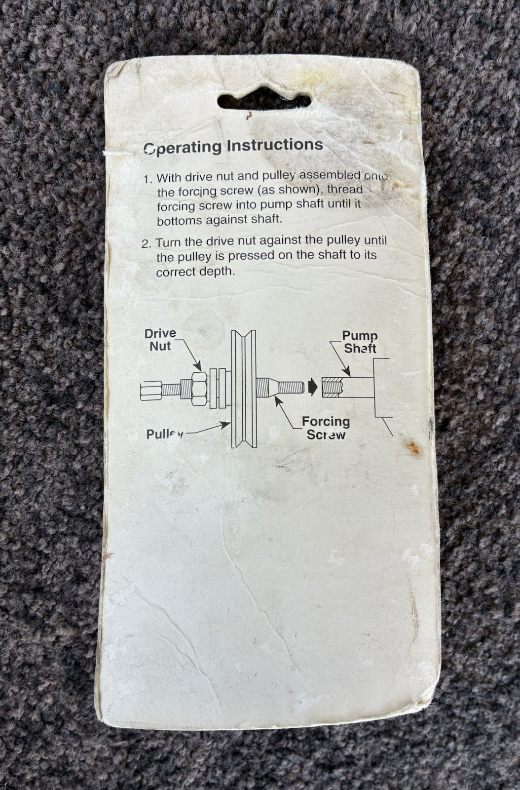 Cornwell Tools Power Steering Pump Pulley Installer and Puller OW 7005 7185 NOS