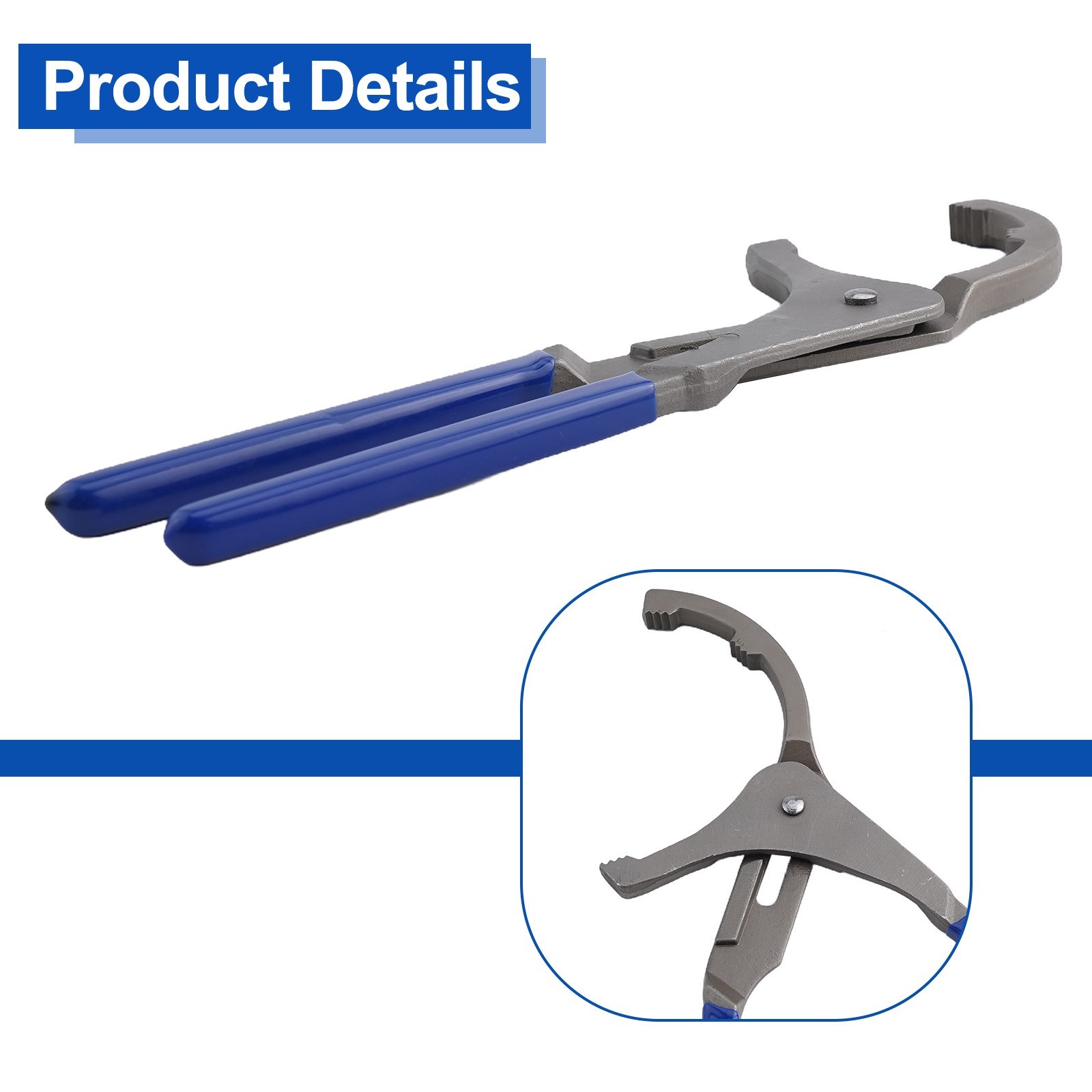 Sturdy Oil Filter Pliers 10 20HRC Clamp Hardness Protects Filters From Damage
