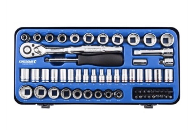 Kincrome 61 Piece 1/4″ And 3/8″ Drive Metric and Imperial Socket Set