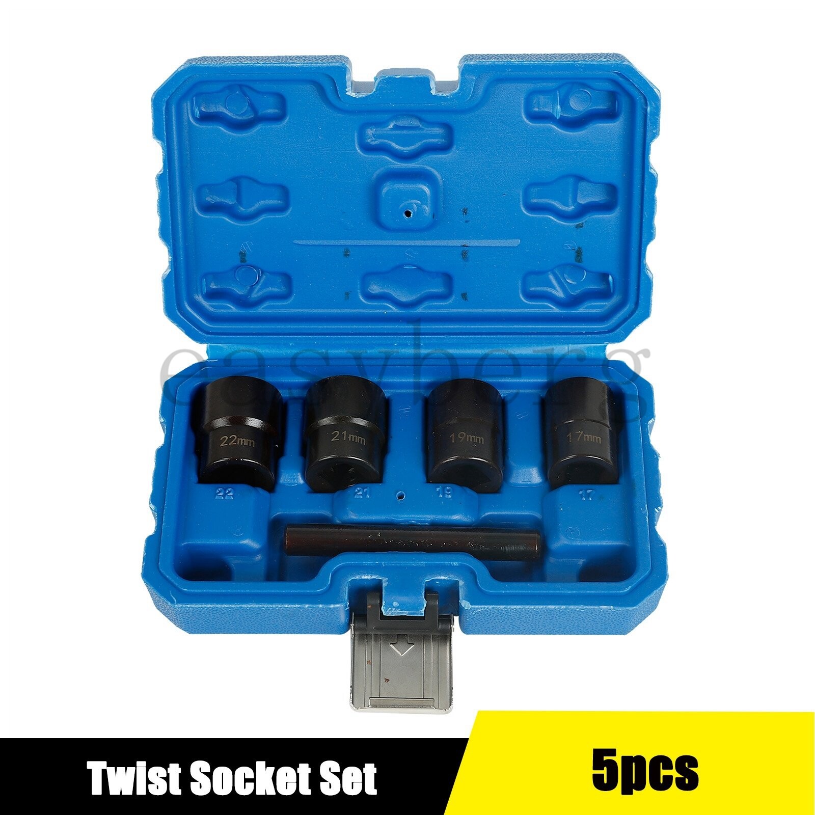 5pc Wheel Lock Removal Kit, Locking Lug Nut Removal Tool – 17MM,19MM, 21MM, 22MM