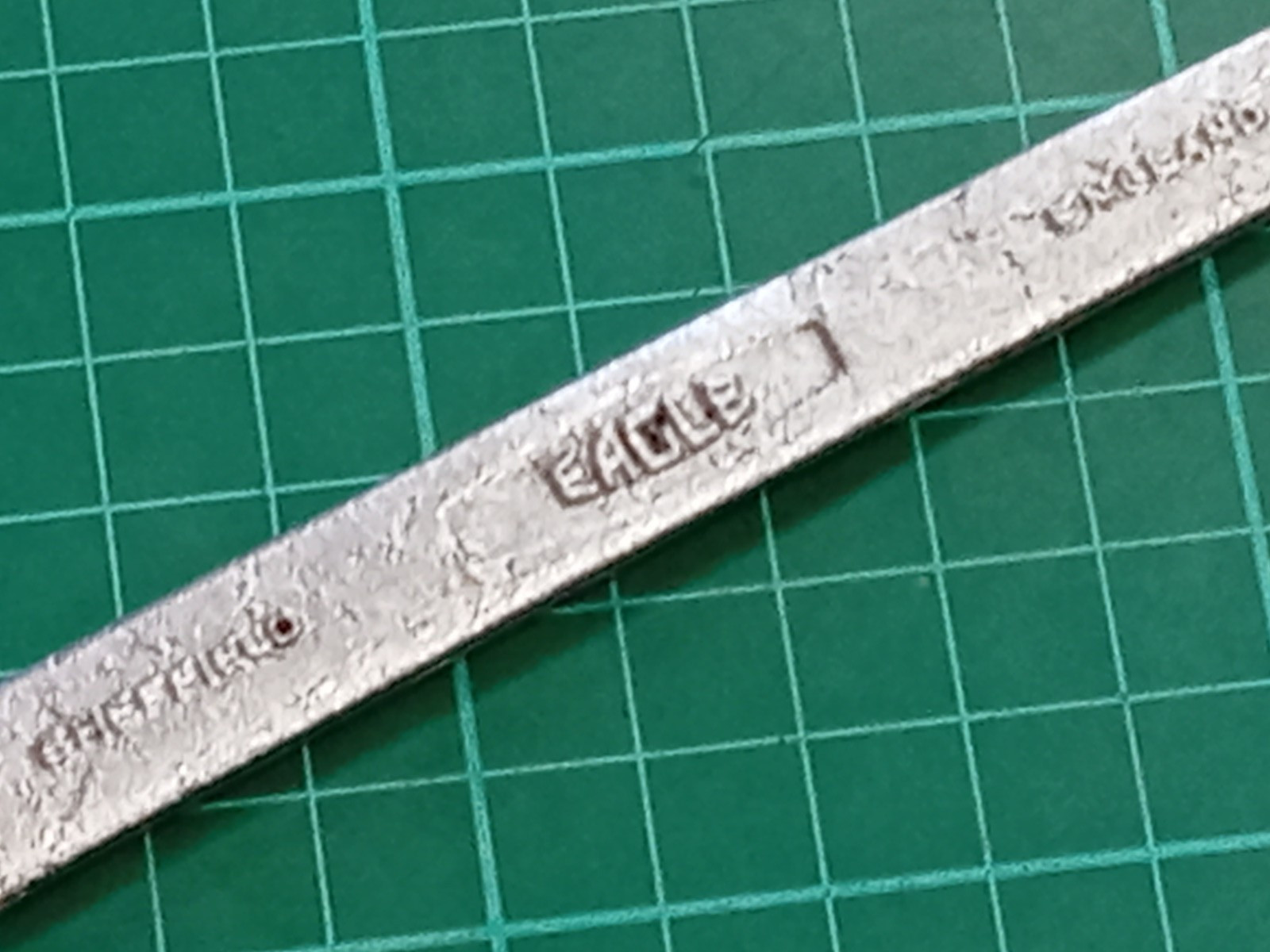 Vintage EAGLE, 9mm x 11mm, Chrome Vanadium Open Ended Spanner, Sheffield England