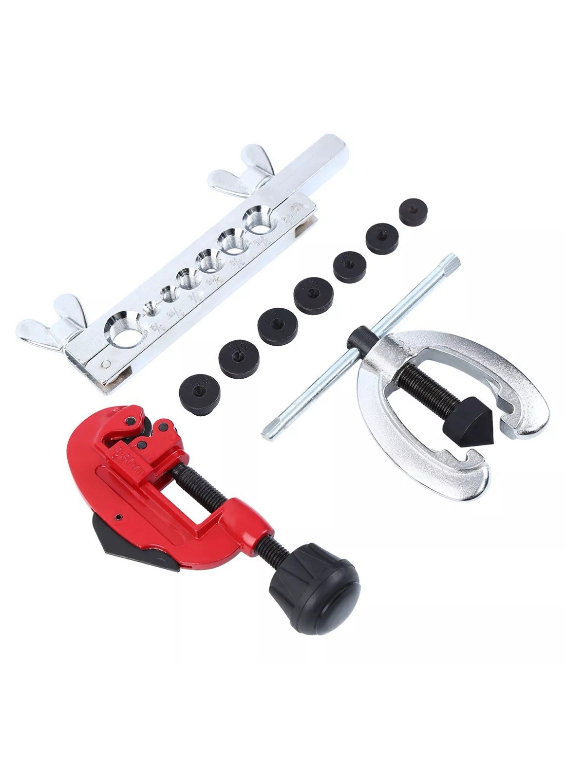 Double Flaring Brake Line Tool Kit Tubing Mini Pipe Cutter for Car Truck