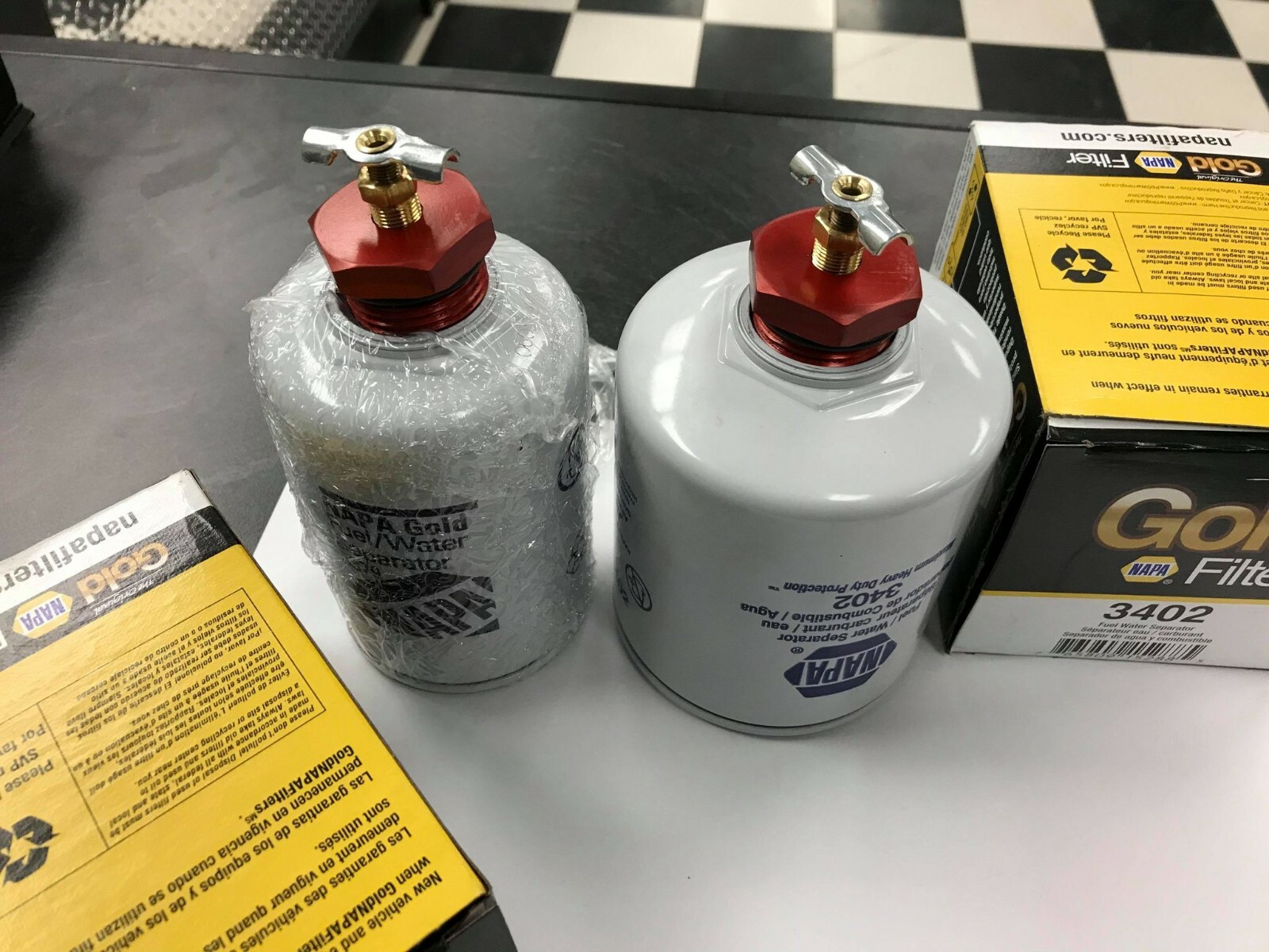 Water Separator Delete Cummins 5.9L 2nd Gen Diesel for Fuel Filter 3402 3379 RED