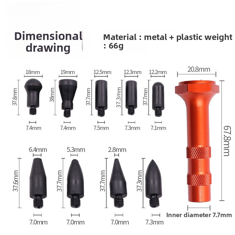 Paintless Dent Repair Kit Auto Body Panel Puller Steel Tool for Car Dent Fix
