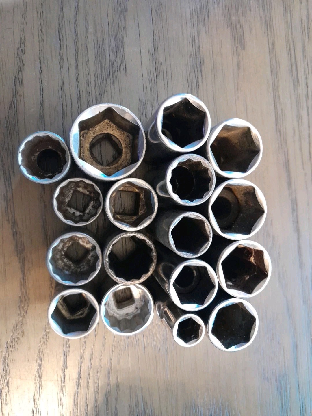 Lot Of 17 Pieces Sears CRAFTSMAN Sockets Mechanic’s Tools