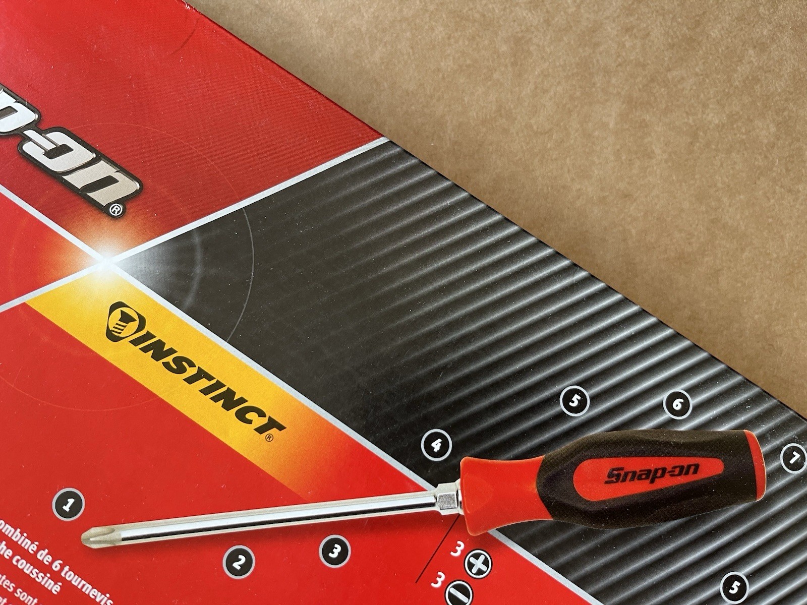 New snap on phillips screwdriver Large Full Size No 3 In Classic Red SGDP63IRB