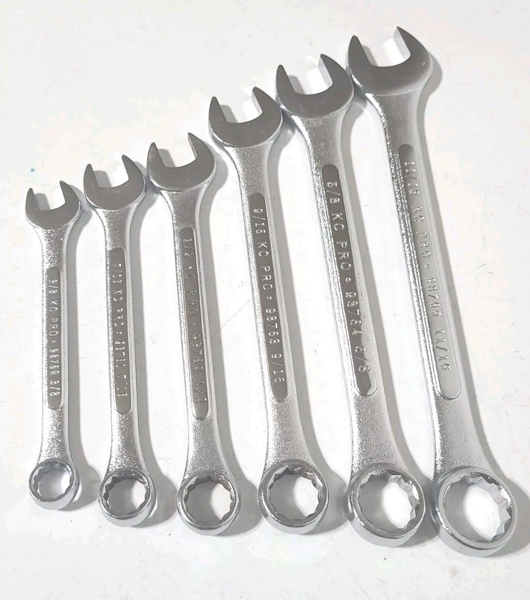 KC PRO PROFESSIONAL WRENCH SET 6-PIECE Tool Lot With Free Shipping Included.