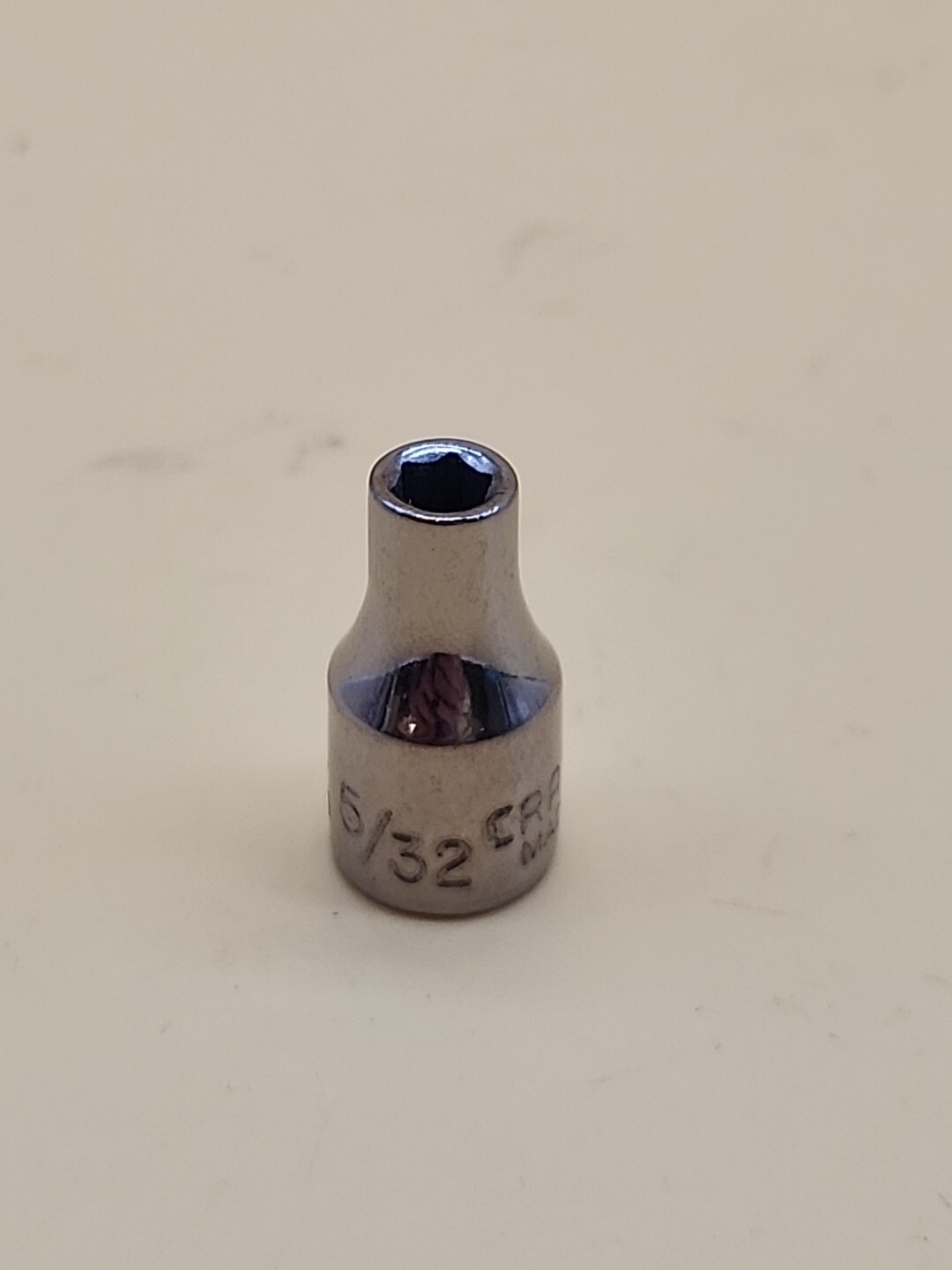 Craftsman Vintage NEW 5/32″ 6 Point 1/4″ Drive Shallow Socket G2-43481 USA