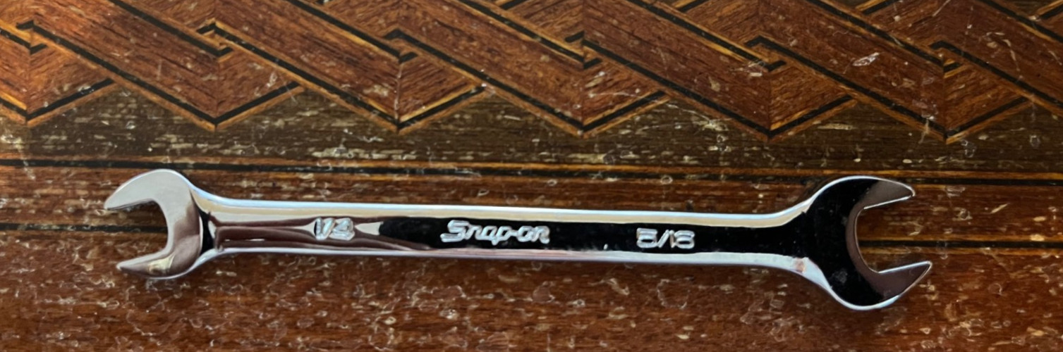 SNAP-ON UNDERLINE VO SERIES SAE DOUBLE OPEN END WRENCH SET 1″ TO 1/4″ 12 PC