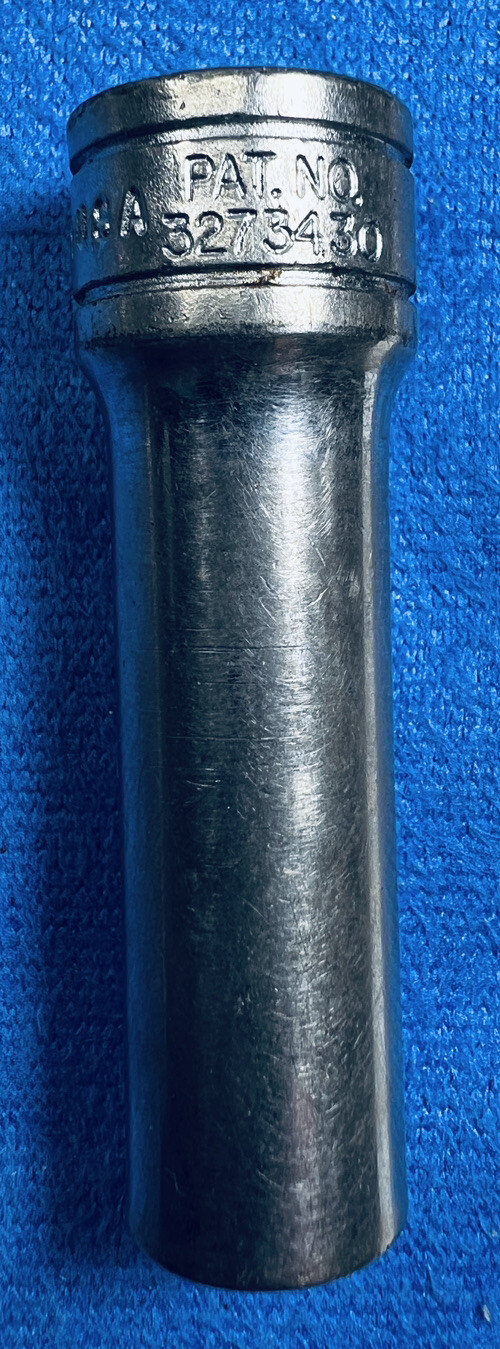 Vintage Snap-on SFS121 3/8 Deep Well Socket 3/8” Drive Made In USA PAT 3273430