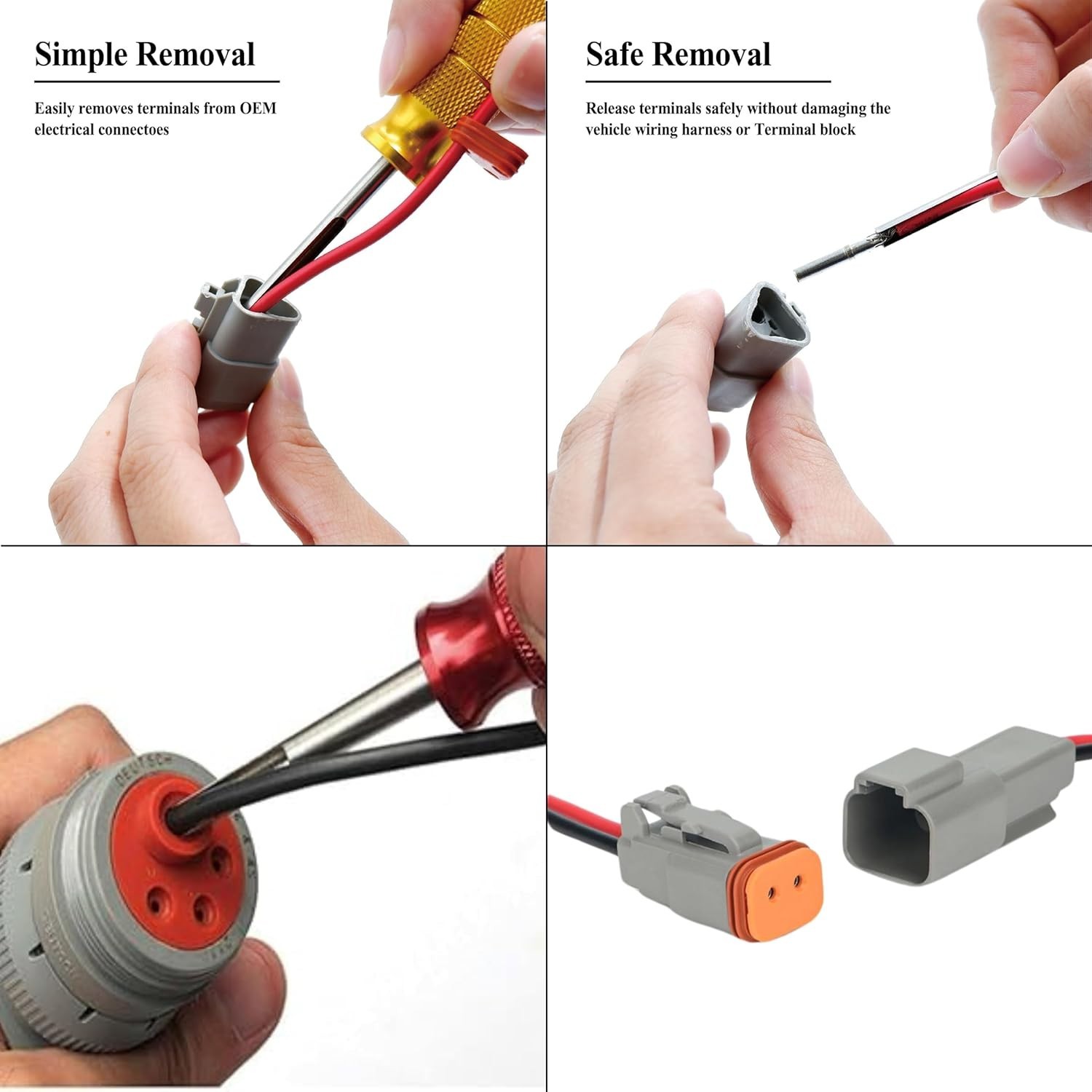 Stainless Steel Terminal Release Tool Set – Safe Release for Vehicle Wiring