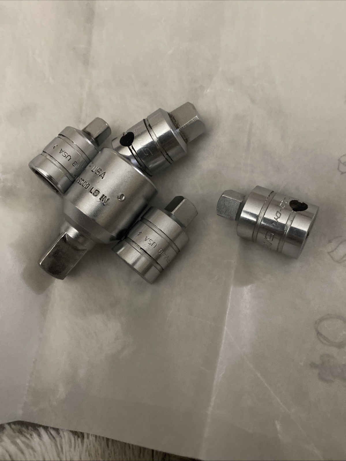 Snap-On 5 Piece Drive Adaptor 1/4,3/8″ 1/2″ 3/4″ AIMF, PPM411 , PPM410 & PPM408