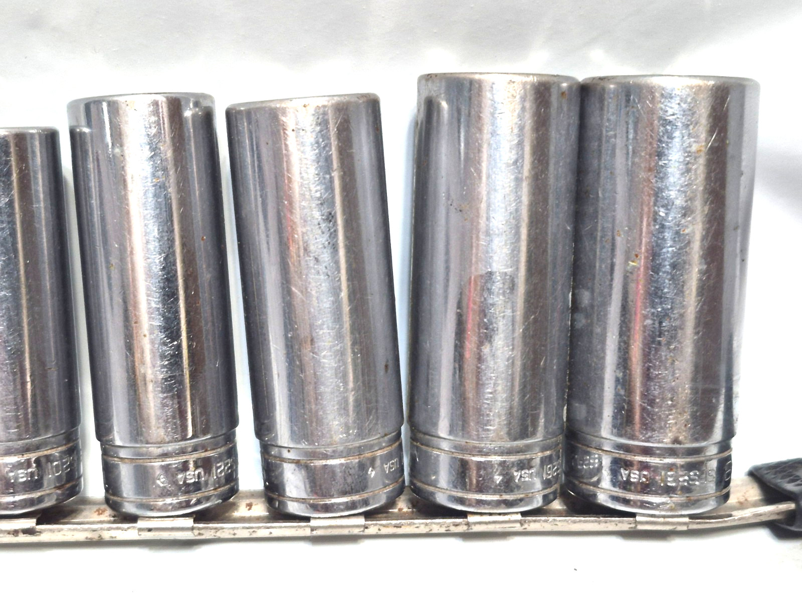 Snap-on 3/8″ Drive 10 PC 6pt Point Deep Socket Set.. missing 9/16″
