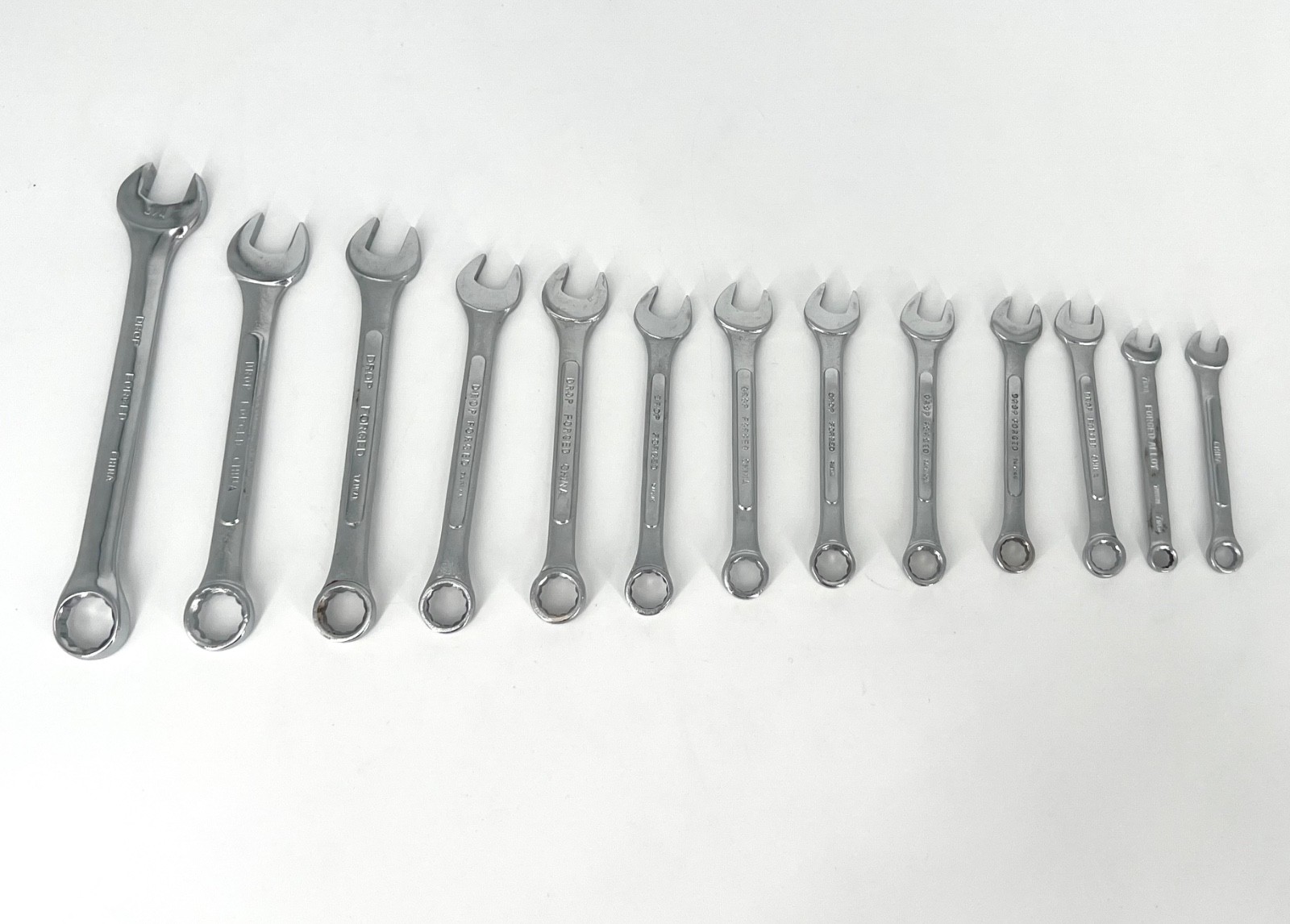 Lot of 13 vintage Mechanic Wrench set 7mm – 17mm TATOOLS Thorsen Great Neck