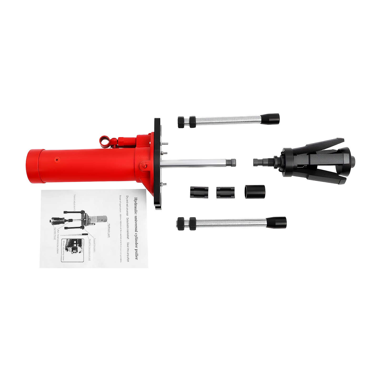 15 Ton Hydraulic Cylinder Sleeve Liner Puller Dry and Wet Puller For φ80mm-140mm
