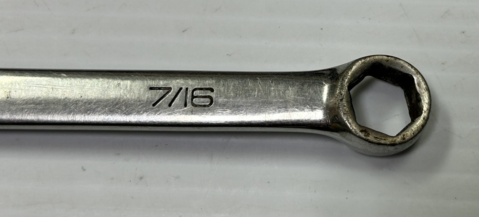 (MA6) Snap On 7/16″ 6pt SAE Combination Wrench OSH14B