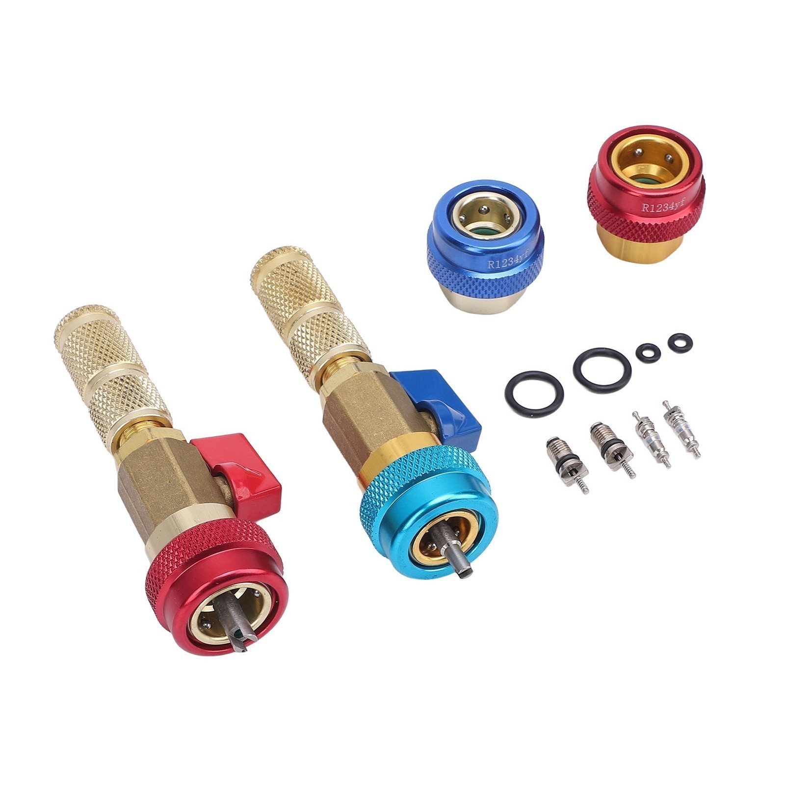 R134A Valve Core Quick Remover Installer Kit Stainless Steel Brass High Low
