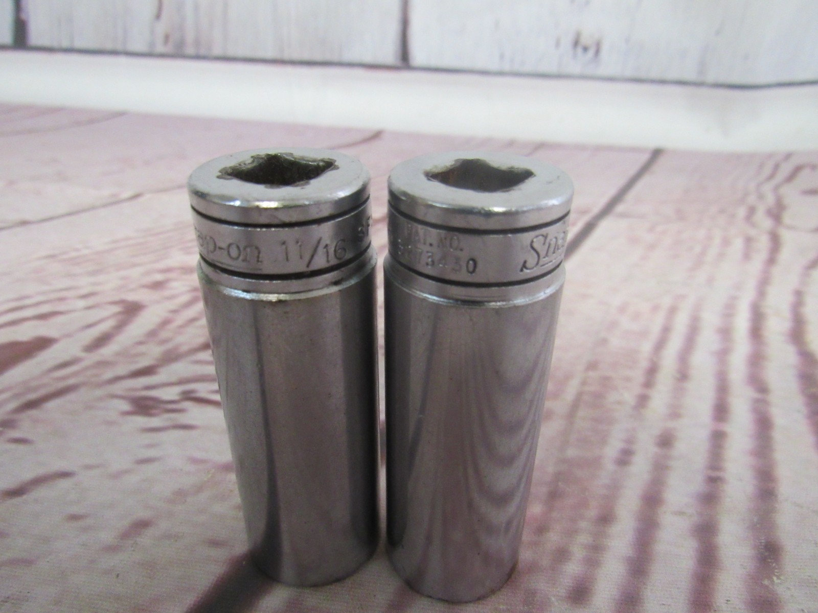 Snap-On Lot of 3/8″ Drive-SFS, SFSM, SF Deep SAE 6 Point Chrome Sockets