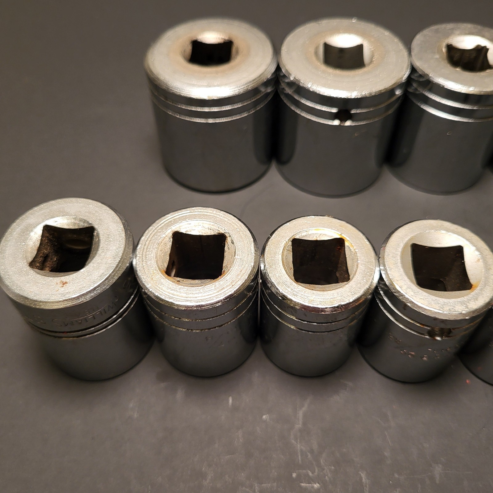 16pc Proto Prof USA 1/2”dr expanded socket set 12pt 7/16”to1-1/4” see item desc