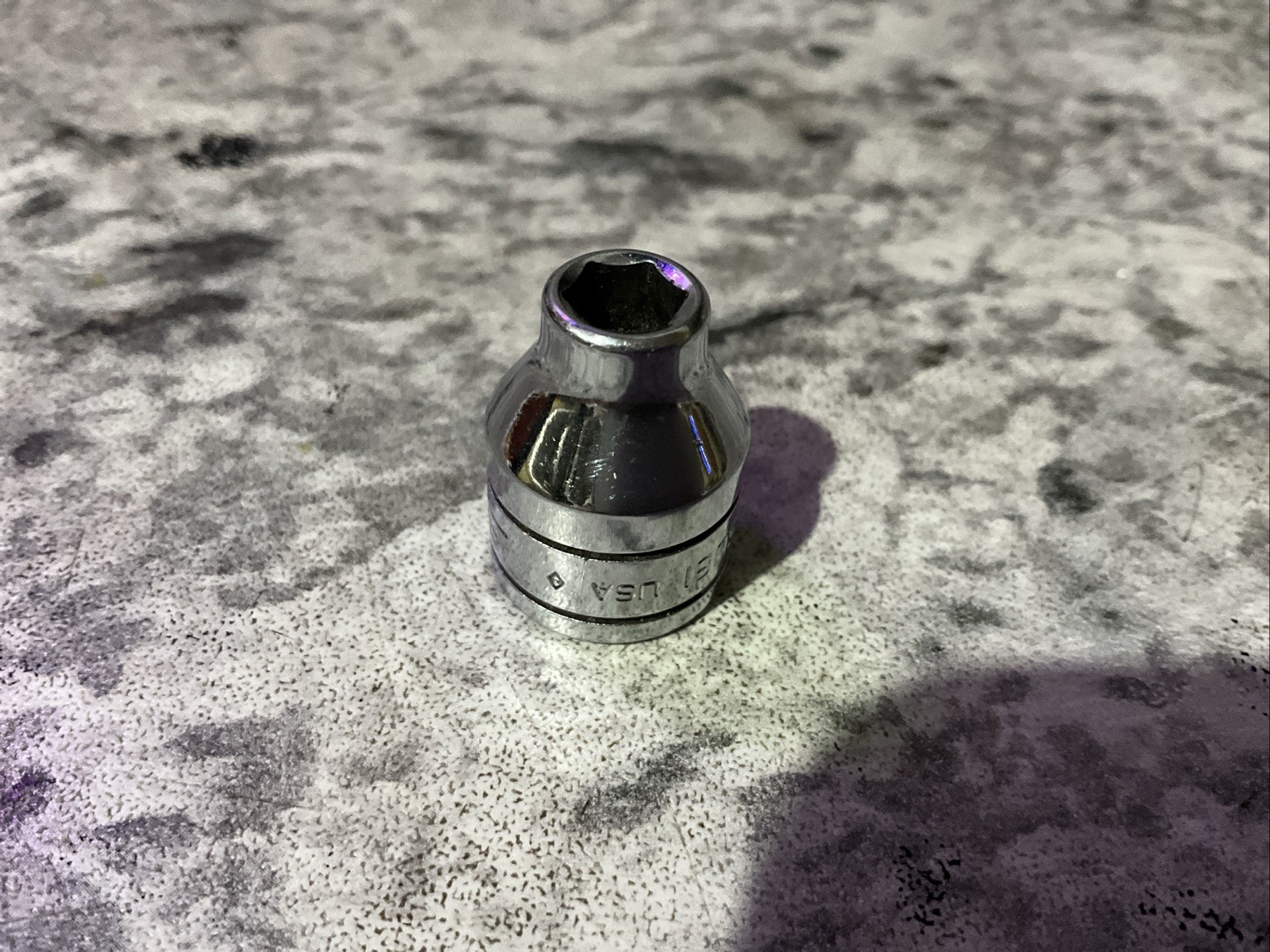 Snap On Tools Flank Drive 3/8″ Drive 1/4″ 6PT Shallow Chrome Socket FS081