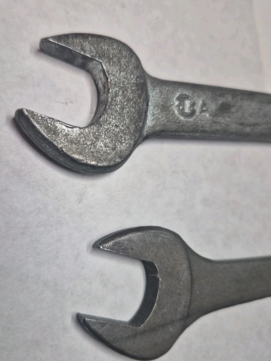 Honda Motors HM lot of 2, 14mm x 17mm and 17x19mm Open End Wrenches