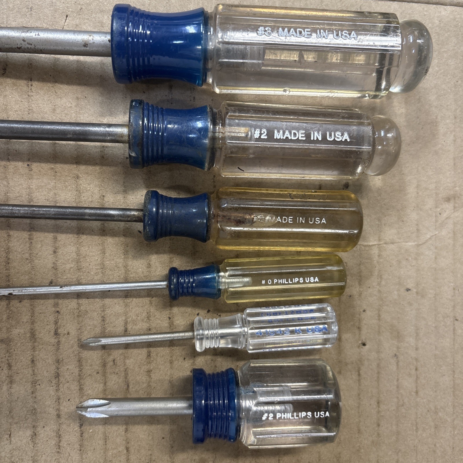 Vintage Craftsman 14 Piece Philips, Flat-Head, Scratch Awl, Finger Bit Drive