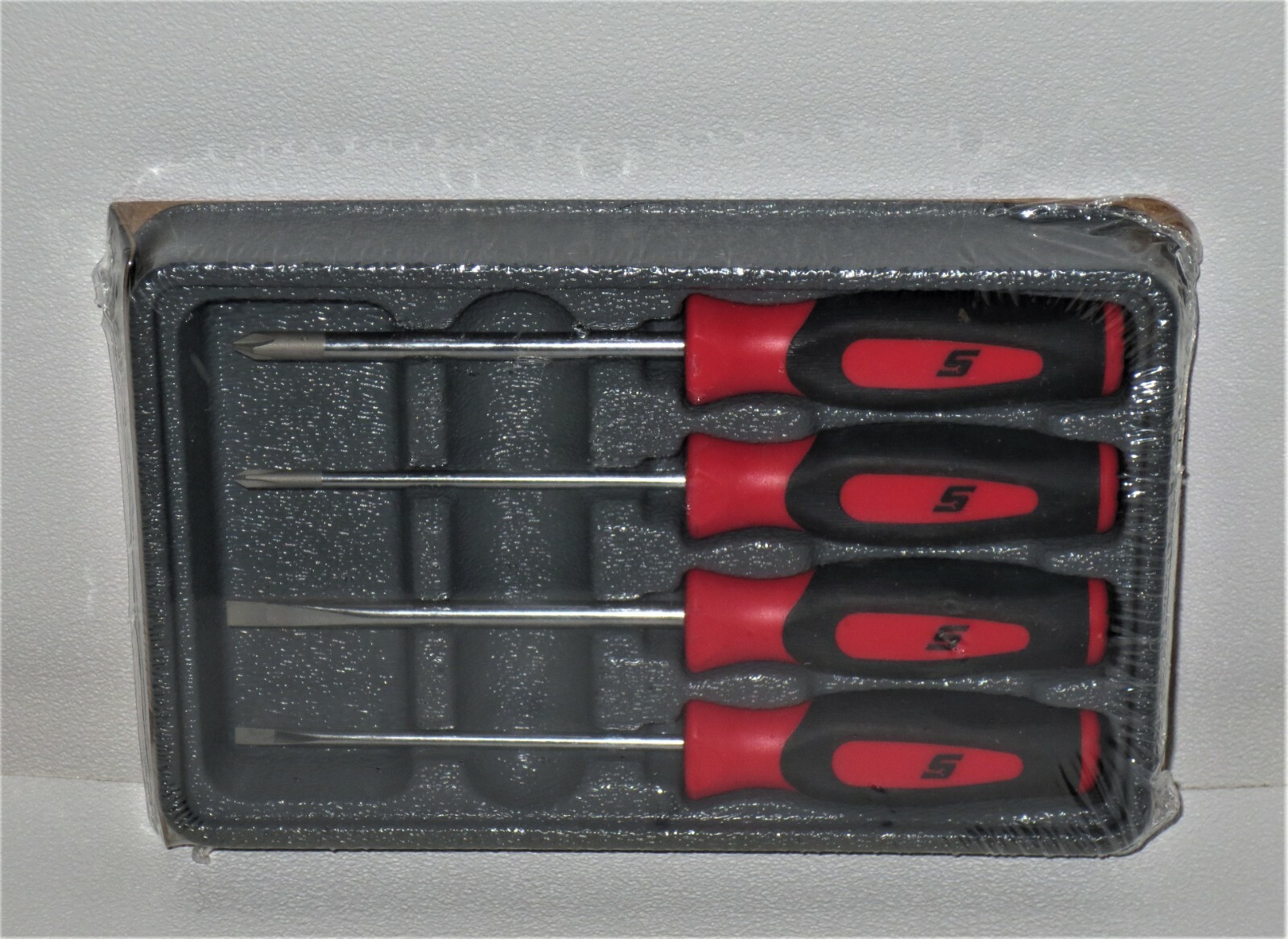 *NEW* Snap-on Mini Screwdriver Set SGDX40BR *RED SOFT HANDLES* 4 pcs. *NEW*