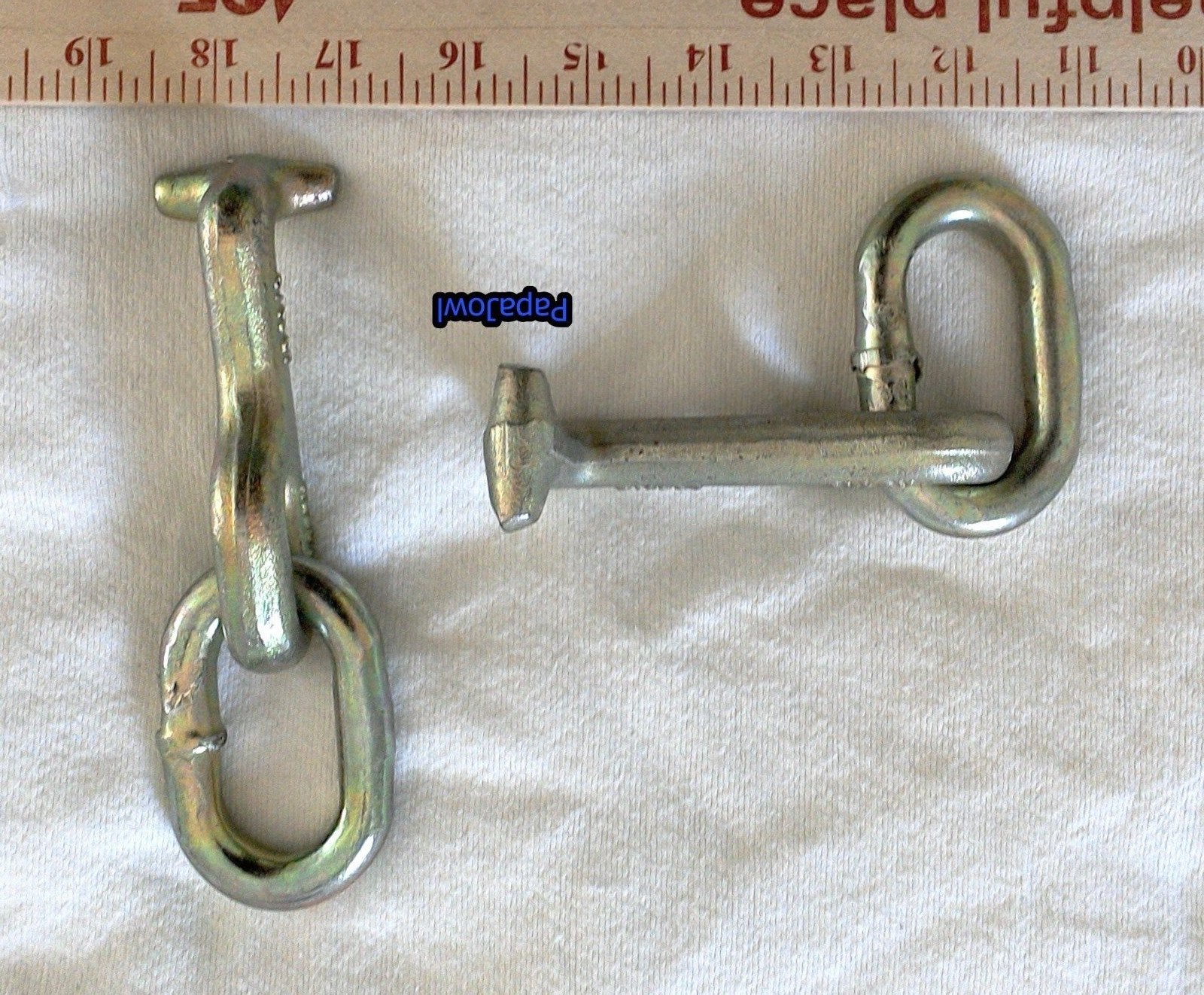 (4) Frame Grab Hooks 5/16G7 Alloy Auto Transport Hauling Tie Down Repair Shop