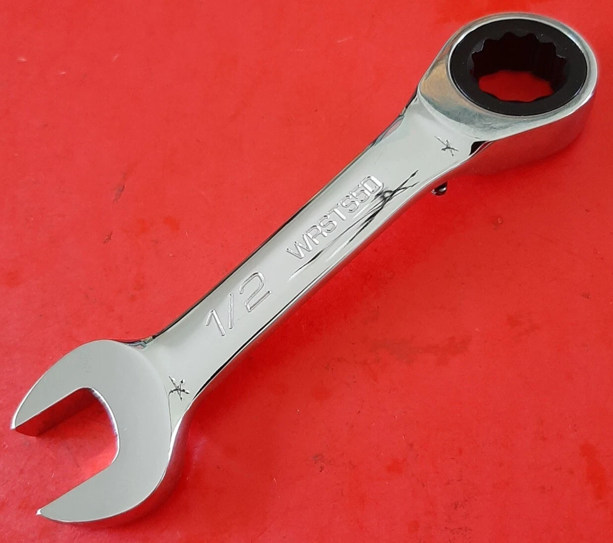 NEW ICON Professional 1/2” WRSTS50 Reversible Ratcheting Stubby Combo Wrench
