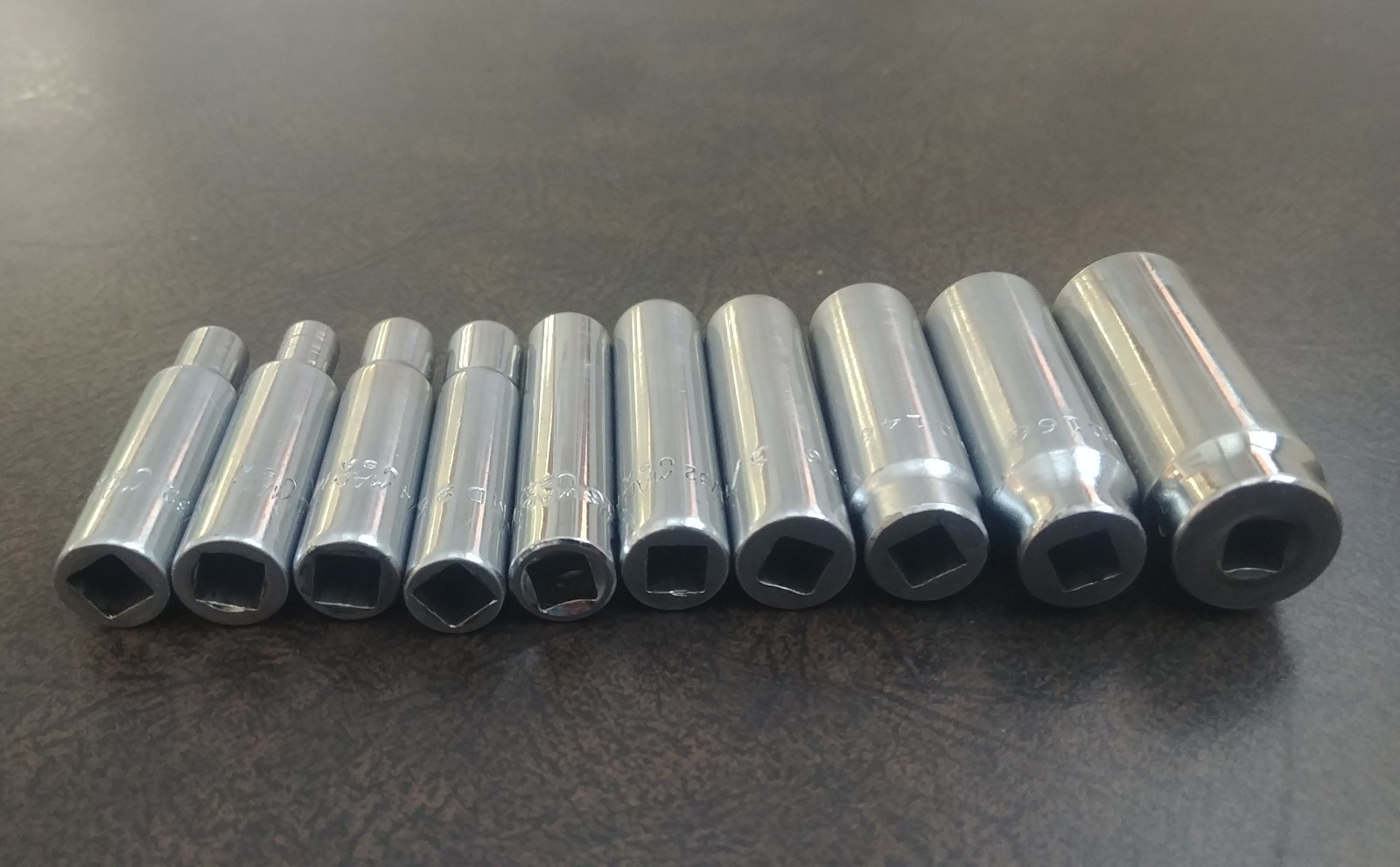 MAC Tools 1/4″ Drive 10pc Socket Set Deep Well w/ Metal Case 1 Matco Replacement