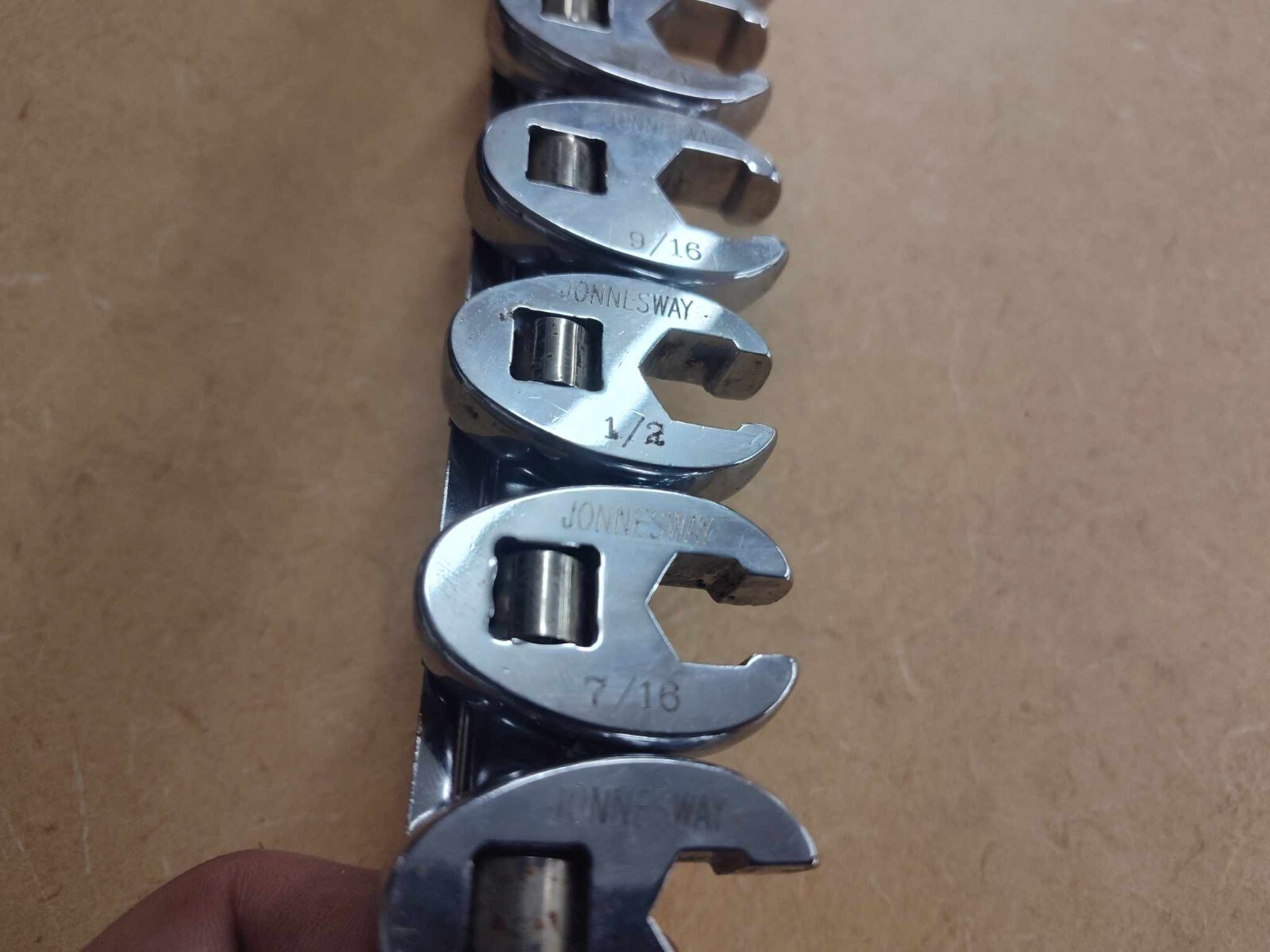 JONNESWAY 3/8″ DRIVE CROWFOOT WRENCH SET SAE 8pc set