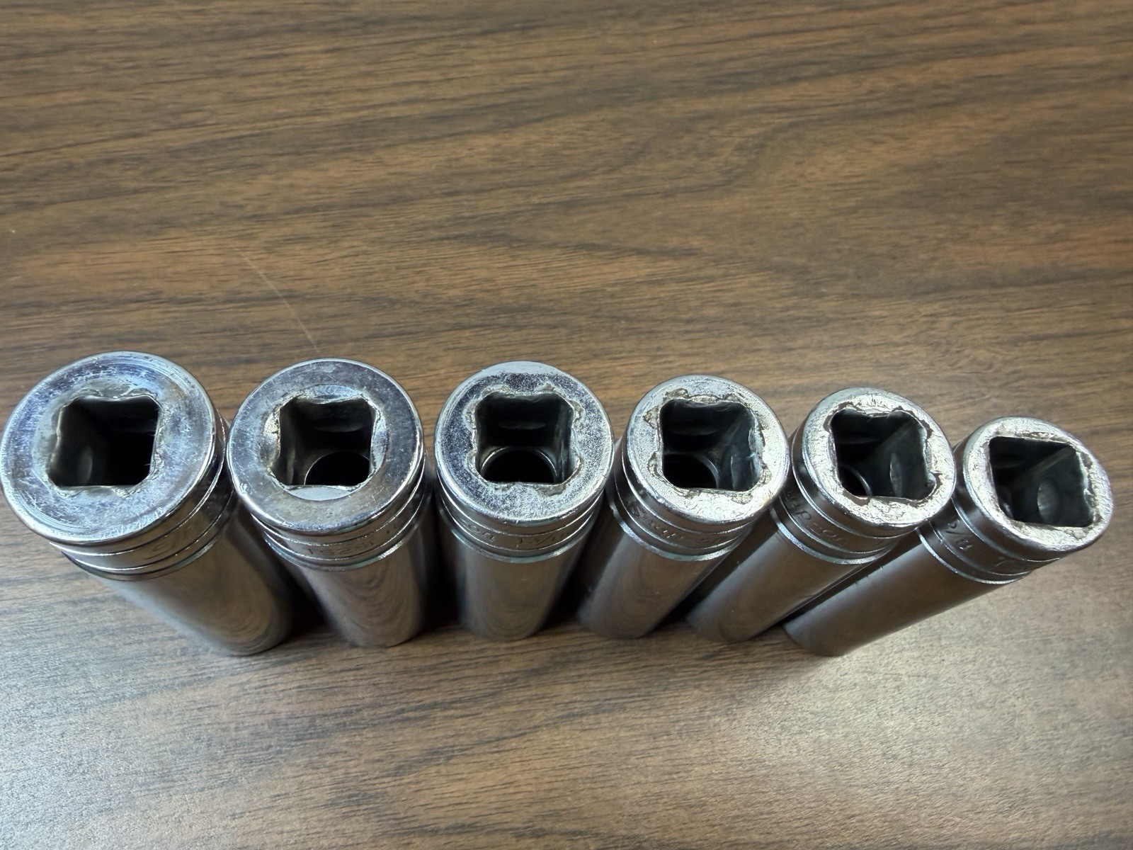 Snap-on Tools TS301 TS281 TS261 TS241 TS221 TS201 6Pt 1/2 Deep Sockets Lot USA