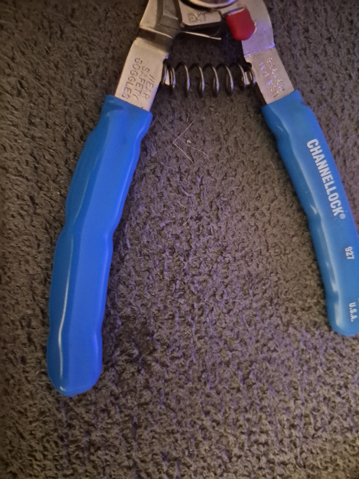 CHANNELLOCK 8″ CONVERTIBLE RETAINING RING PLIERS USA – 927 (A)