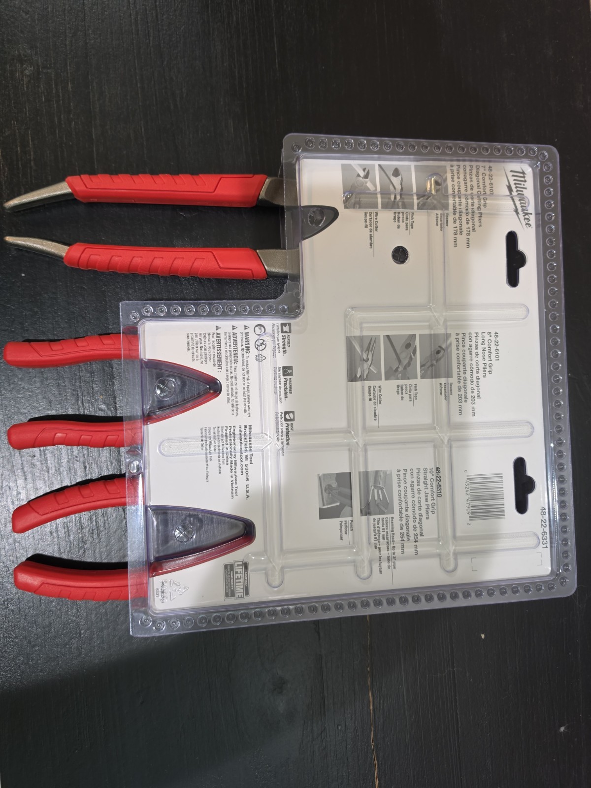 Milwaukee Tool 48-22-6331 3-Piece Pliers Kit