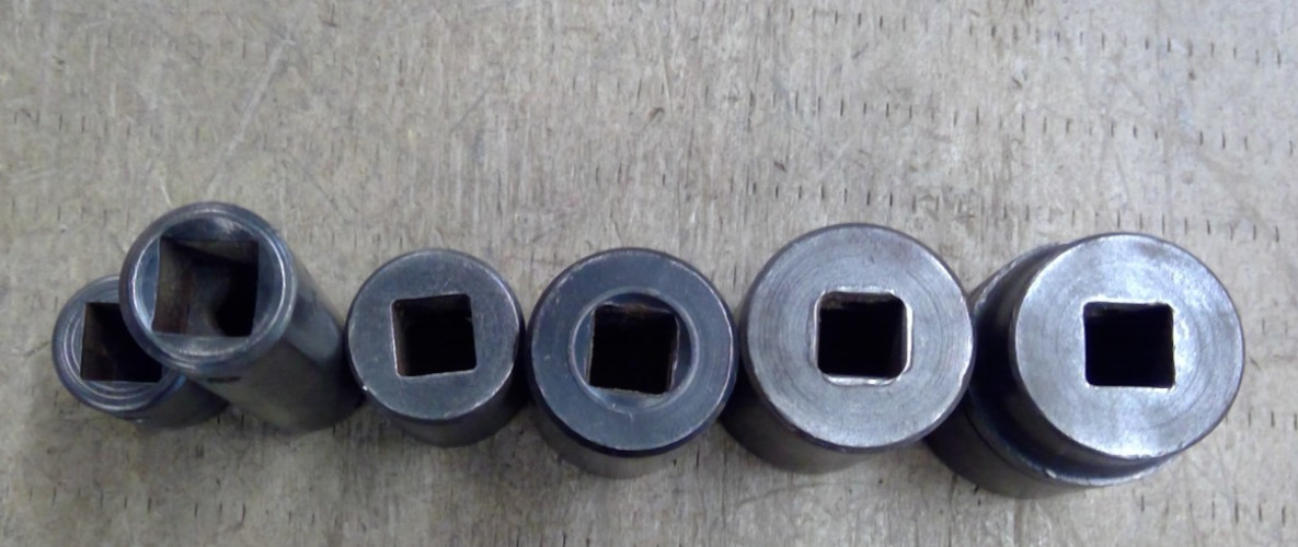Lot OF 6 Proto 1/2 «Drive 6/12 Point Impact Sockets Shallow/Deep Good condition
