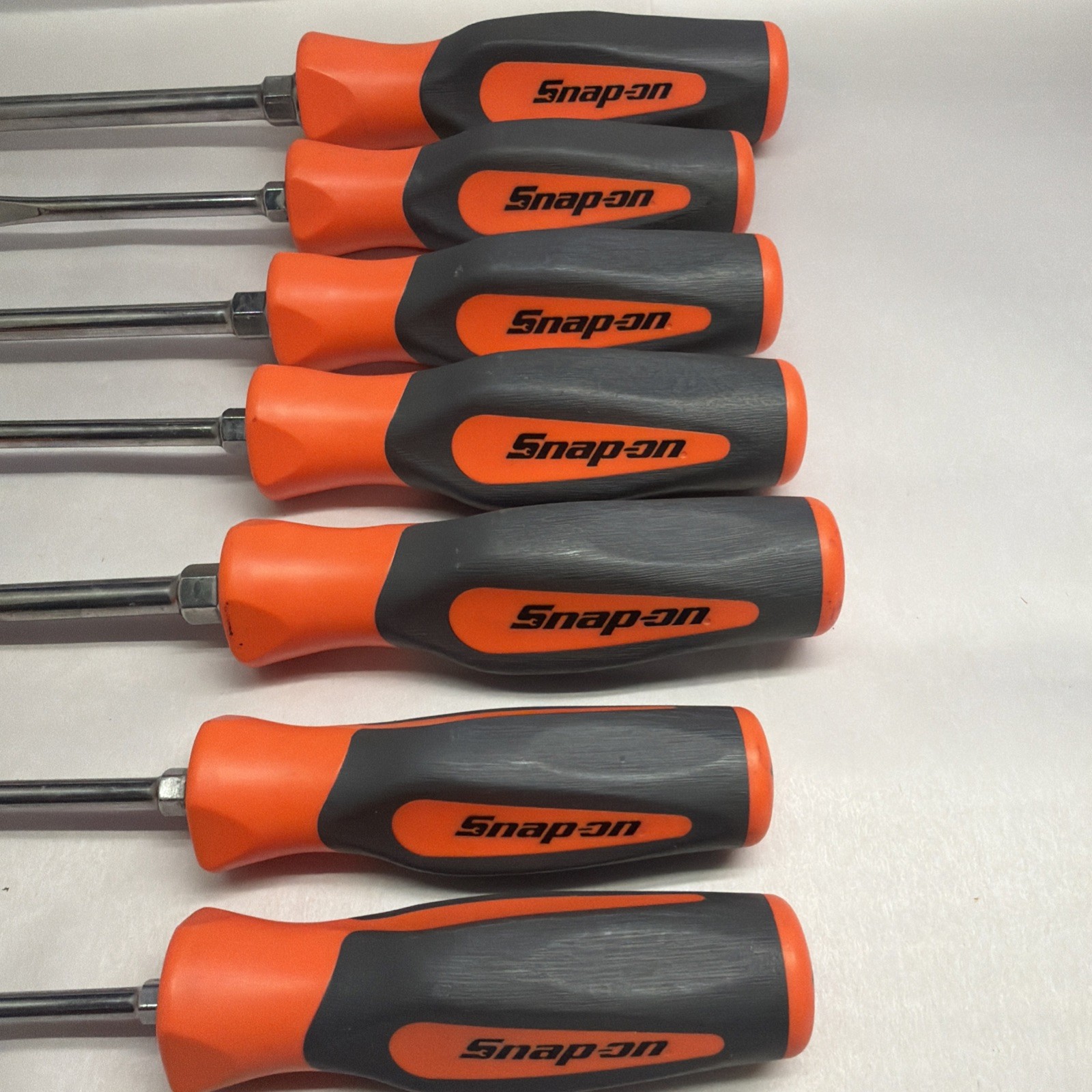 Snap On 9 Piece Screwdriver Set Red Soft Grip