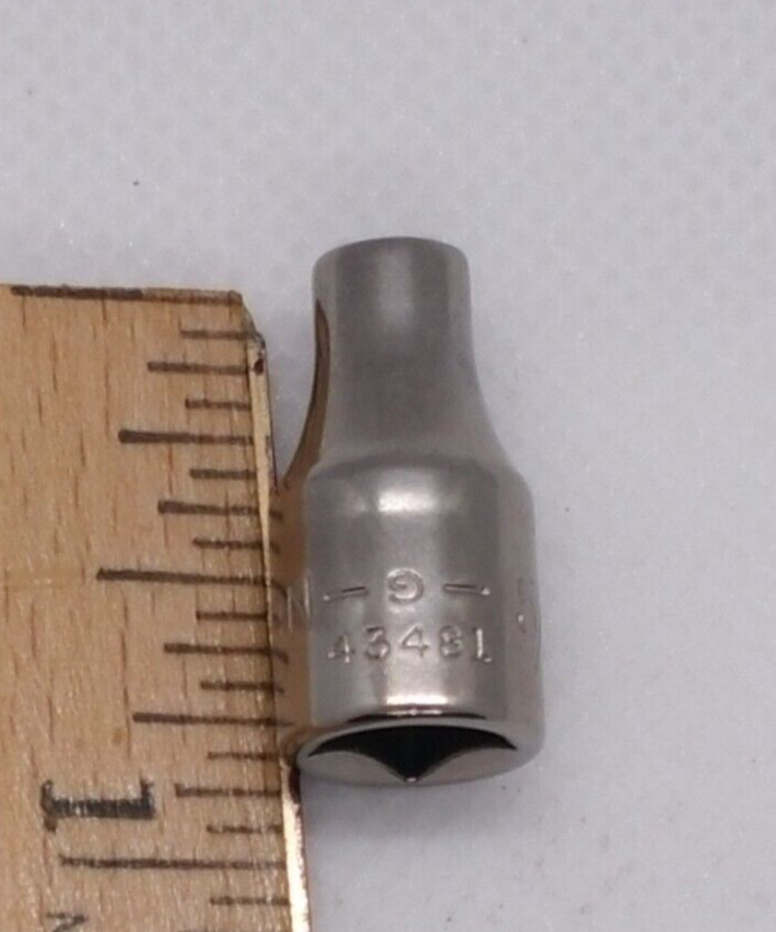 Vintage Craftsman 1/4″ Dr 5/32″ 6 Pt Shallow Socket SAE Invert G 43481 USA NOS