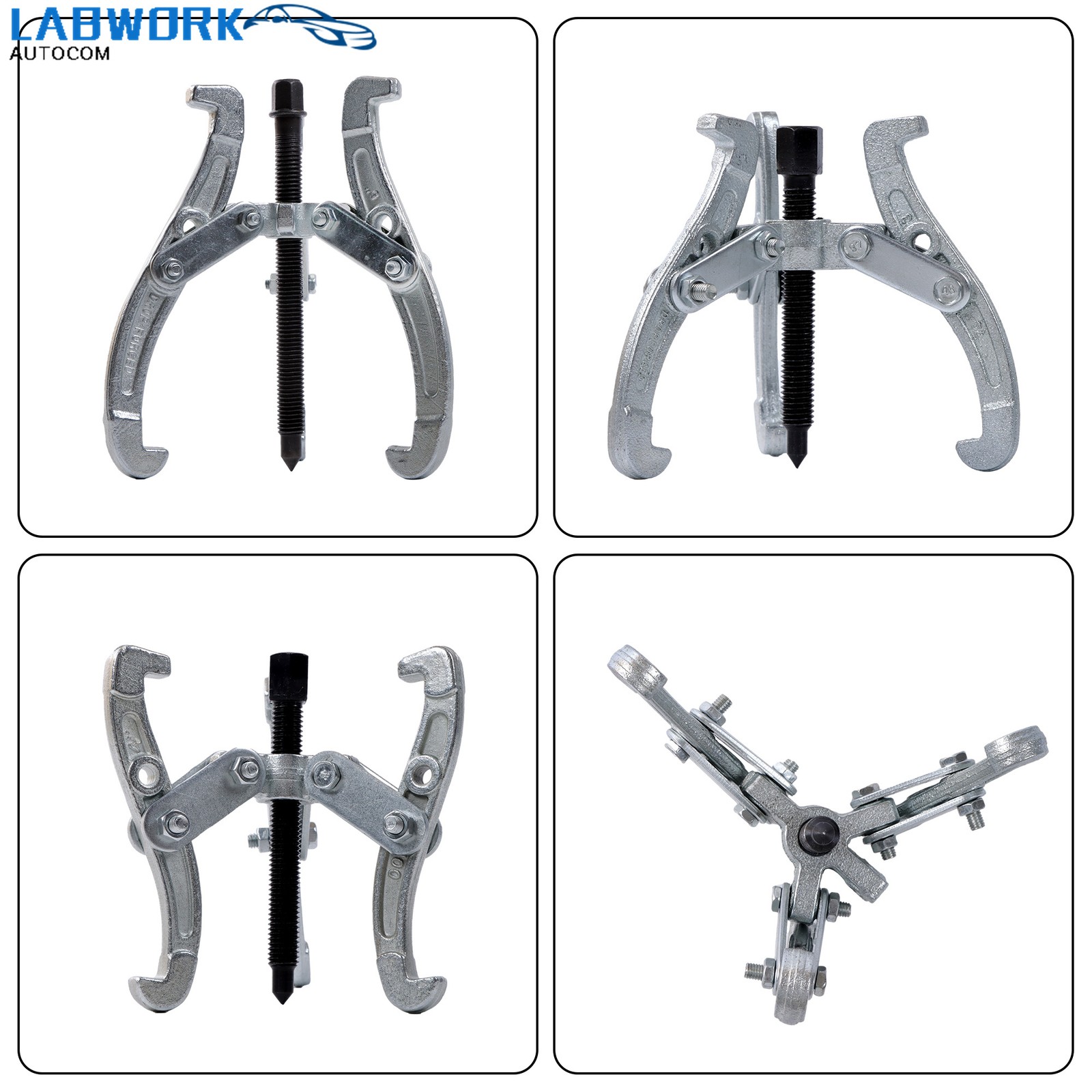 Gear Puller Set 3″ 4″ 6″ 8″ 3 Jaw Puller Kit for Pulley Gear Bearing Flywheel