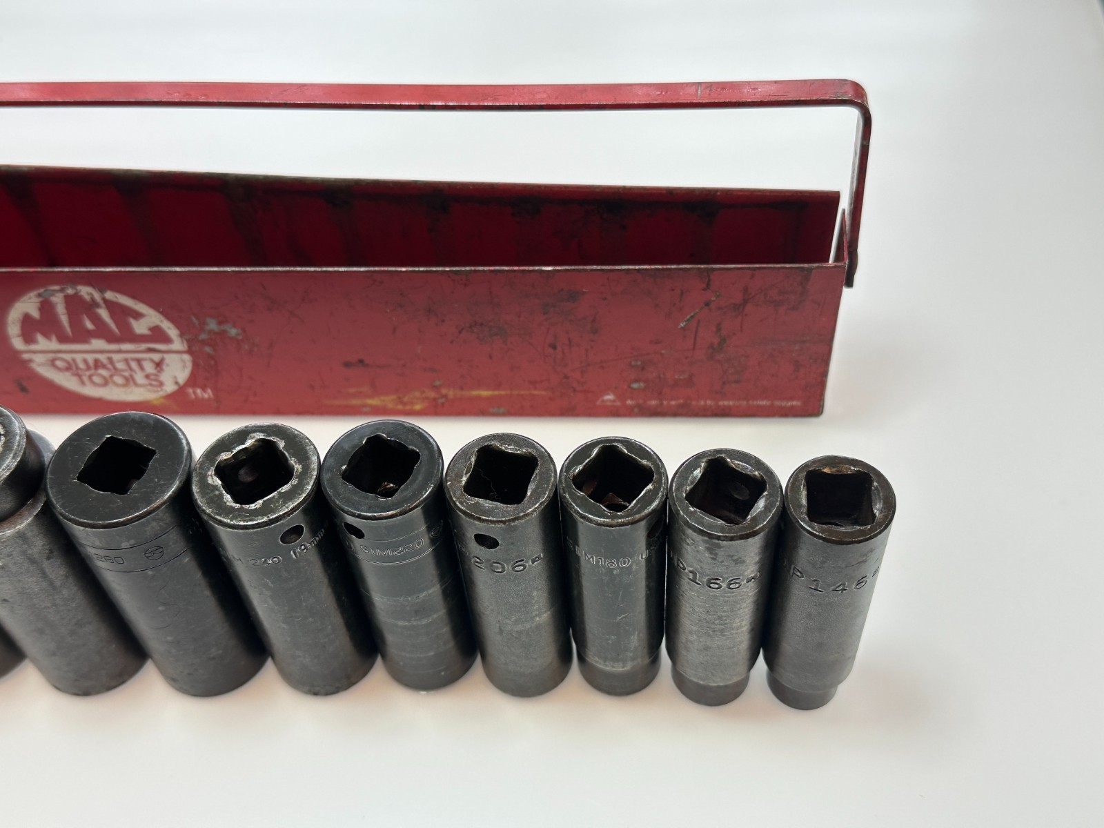 🇺🇸MAC Tools / Snap-On 13pc 7/16 to 1-1/4” SAE Deep Impact Socket Set, 1/2” Dr.