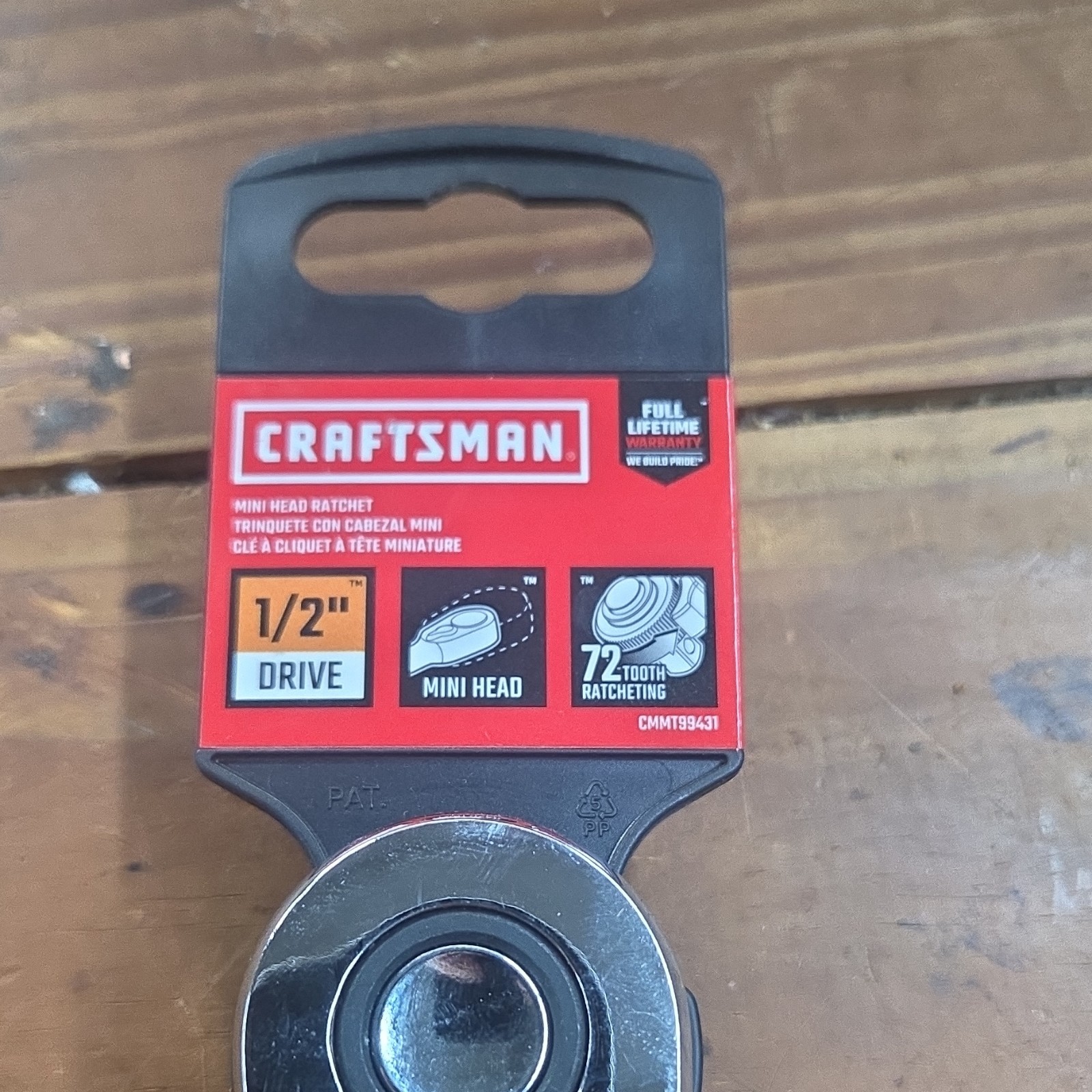 Craftsman 1/2 Drive 72 Tooth Cmmt99431 Quick Release Ratchet