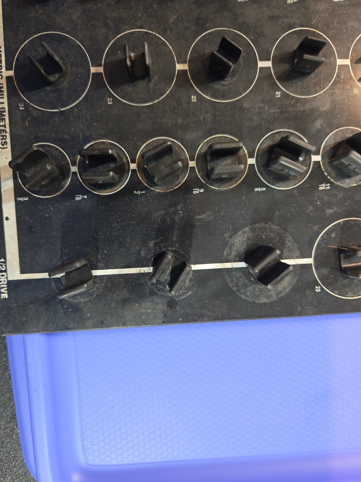 MAC Tools MSO80 Socket Organizer Holds 96 Sockets 1/4 3/8 1/2 Metric & SAE