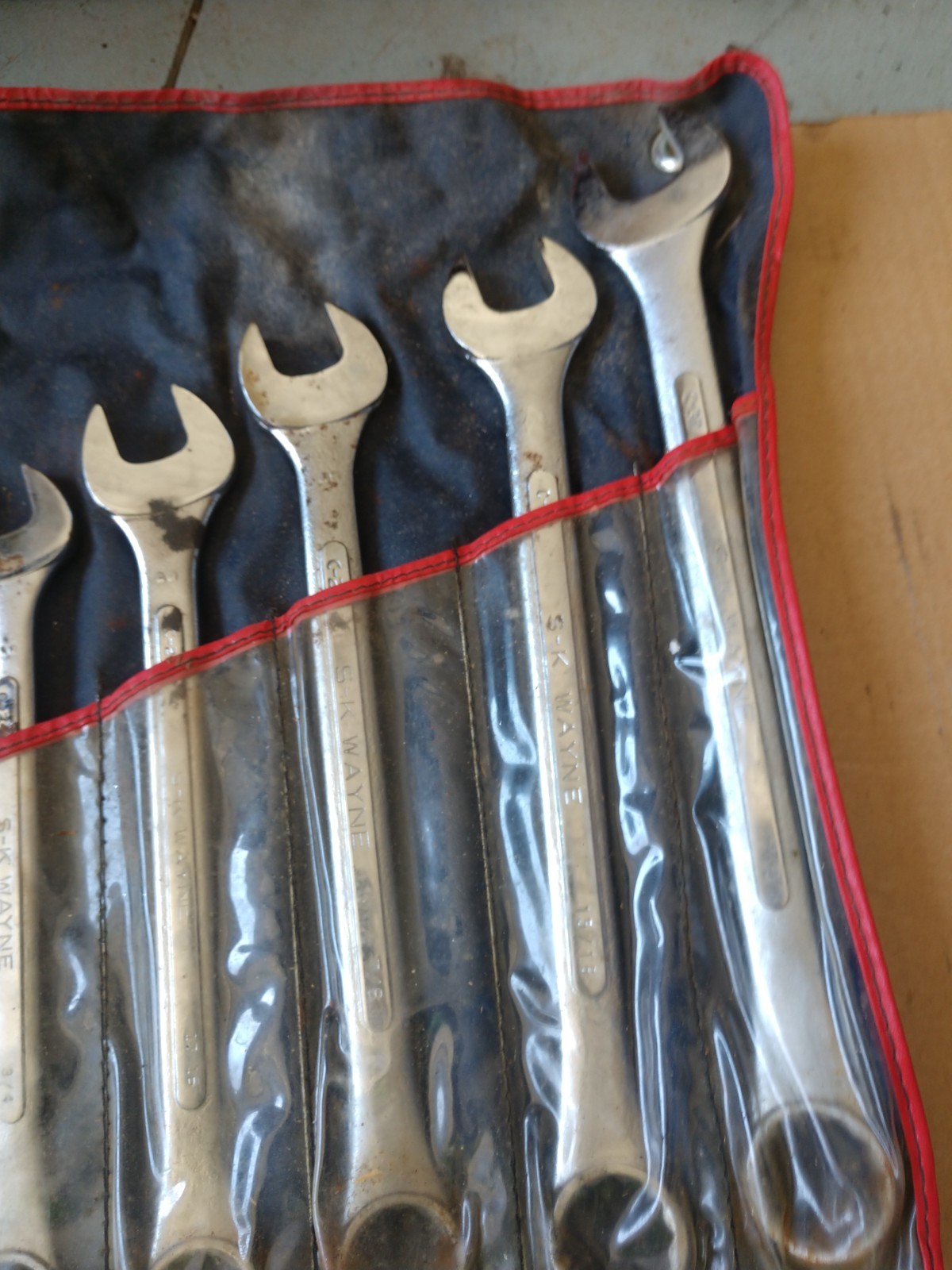 Vintage SK Tools SAE Combination Wrench Set 1713 & 1706-r