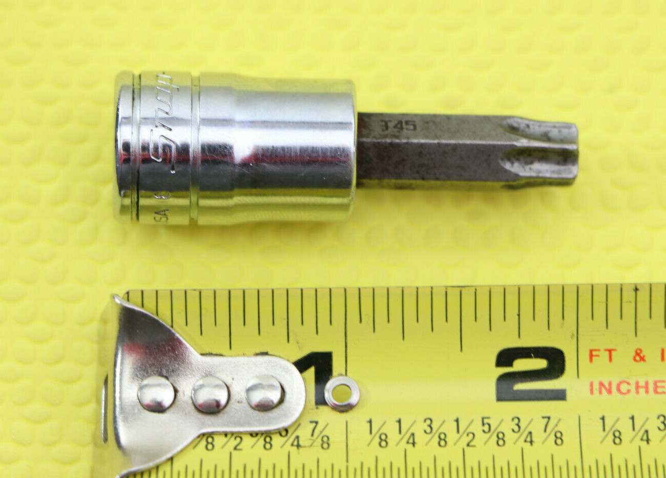 Snap-On 3/8″ Drive TORX® T45 Standard Bit Socket Driver FTX45E USA