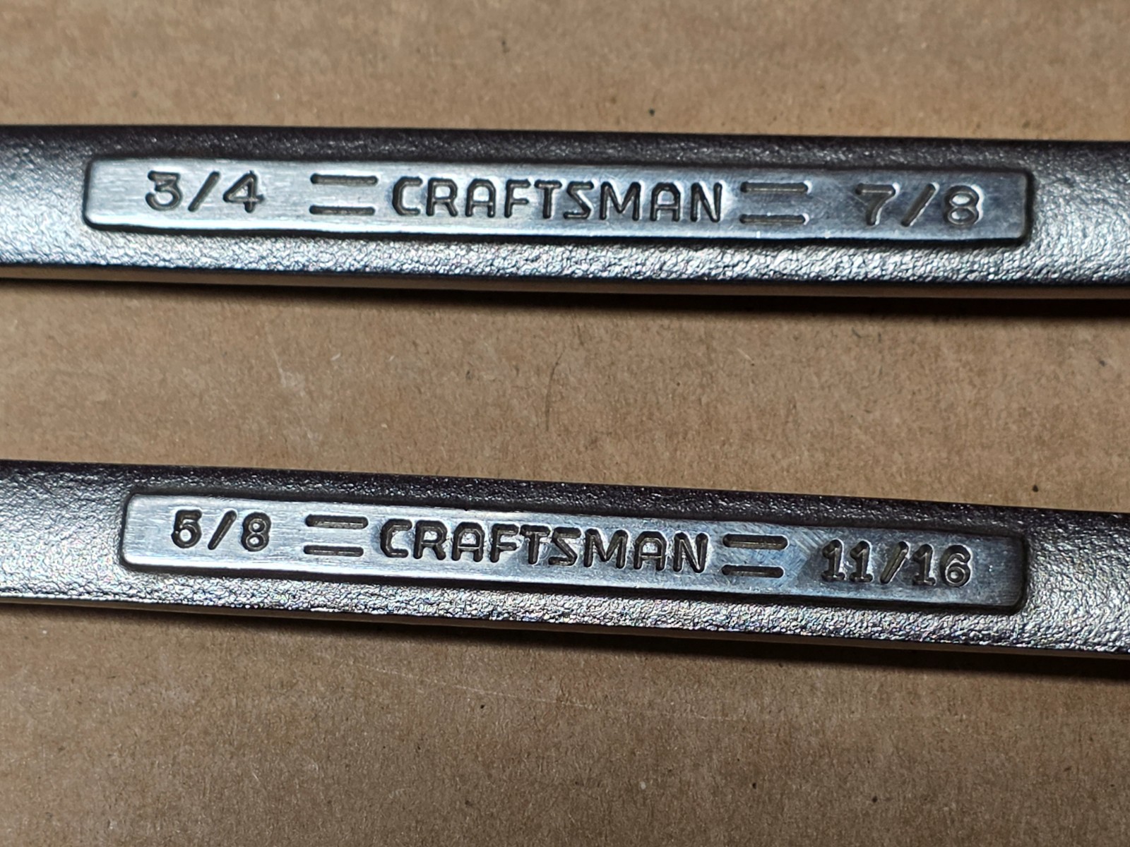 Craftsman Open End Flare Nut Wrench Set of 2 Pieces, Tubing, SAE USA EXC