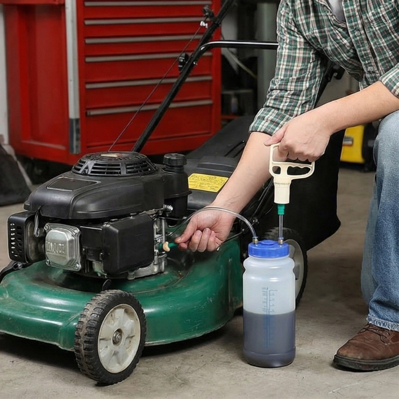 2L Automotive Engine Oil Extractor Pump Hand Powered Oil Pump For DIY Mechanics