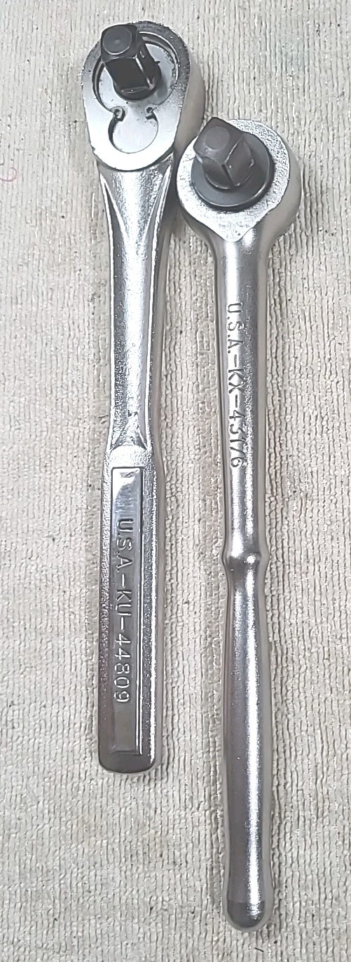 Craftsman 44808 & 43176 1/2» Drive Ratchets Made In USA Vintage Tools