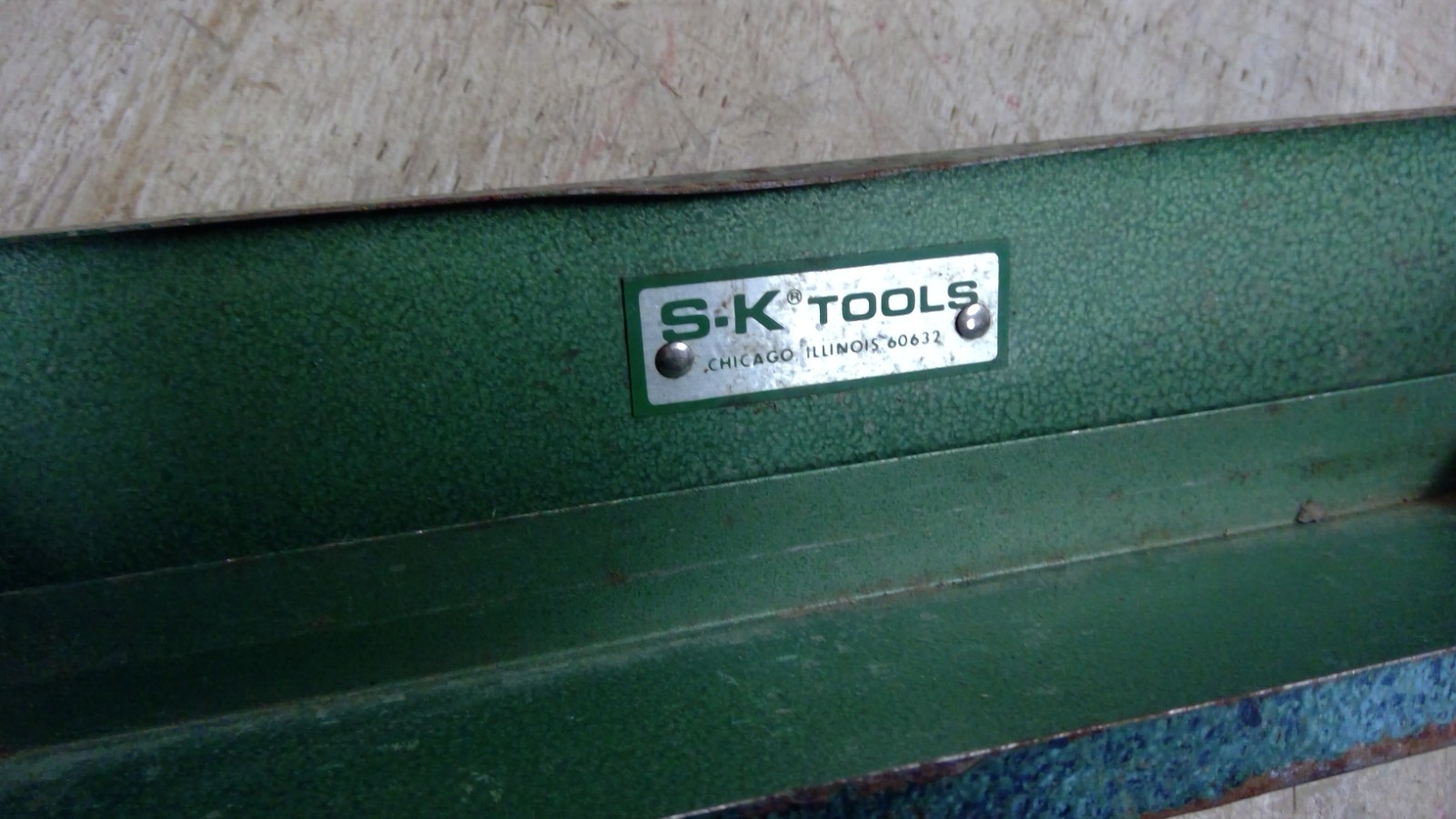 Vintage SK TOOLS CASE ONLY Socket Set – USA 10 1/2″ x 2 1/2″ x 1″